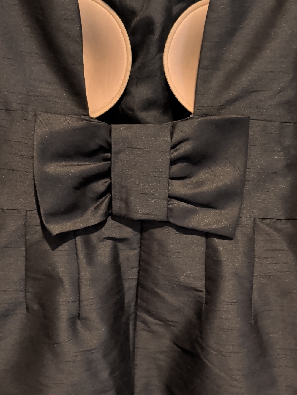 ALFRED SUNG Black Sleeveless Pleated A-Line Cocktail Dress - Picture 4 of 5